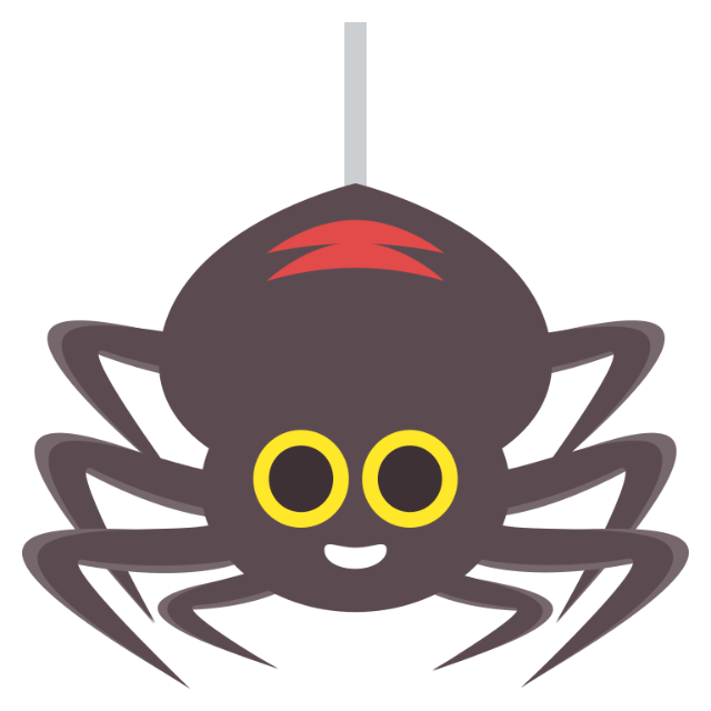 In this example, we transform a smiling spider icon into a realistic PNG stamp impression. By changing the icon's contrast to just 1%, we trick the tool into fading out the spider's eyes and smile, making them transparent, while its body still keeps the original dark greyish-purple shade (#5b4b51). We use a rectangular stamp shape with rounded corners and a wavy outline decoration. To enhance the stamp's realism, we simulate an aged stamp by setting ink amount to 75%, mimicking a well-used stamp. Additionally, we rotate the entire stamp design by 20 degrees counterclockwise. (Source: Wikipedia.)