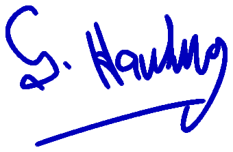 This example adds the bold effect to Stephen Hawking's signature and increases its size by 2 pixels. Since the original color of the signature is blue, the program uses the same color to add the bold pixels. As a result, the output signature looks like it was written with a thick blue sharpie. (Source: Wikipedia.)