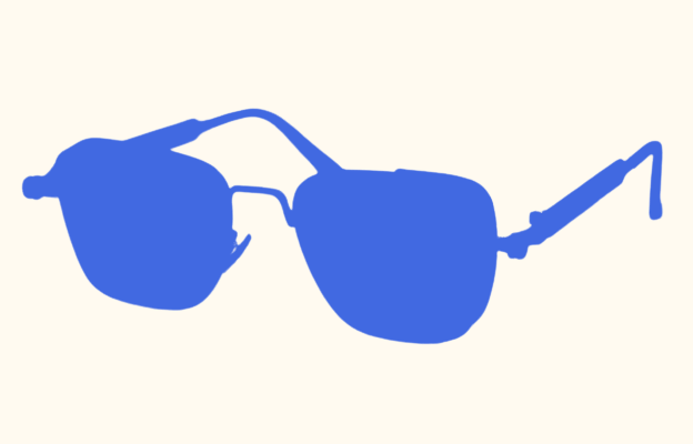 In this example, we create a silhouette of stylish sunglasses and draw it with vibrant colors. We use the "royal blue" color for the opaque pixels of sunglasses and the "floral white" color for the background. The output sunglasses silhouette can be used in graphics projects, such as creating custom t-shirt designs or icons. (Source: Pexels.)