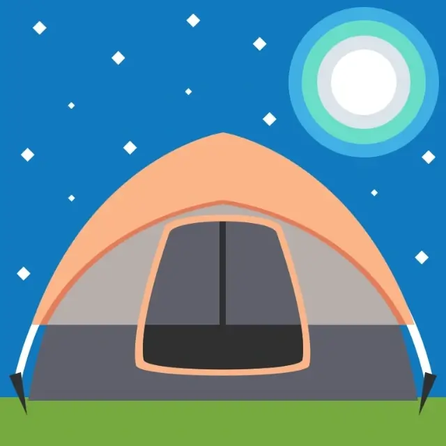 In this example, we convert a tent icon from PNG to WebP format. The output icon is set to a high quality of 95%, ensuring the clarity and detail of the icon. Despite this high quality, the WebP icon is three times smaller in file size compared to the PNG version. (Source: Wikipedia.)