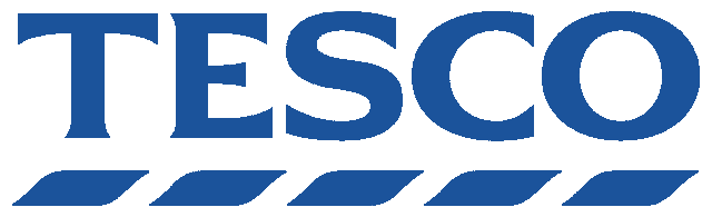 In this example, we convert the Tesco logo, consisting of red and blue brand colors, to a solid blue color on a transparent background. This version of the logo is perfect for a minimalist store sign placed on a red-tinted store facade. (Source: Wikipedia.)