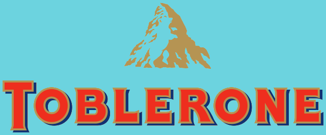 In this example, we upload the Toblerone logo with a PaleGoldenRod background, used in the classic milk chocolate, and change it to the DarkTurquoise color used in the crunchy almonds chocolate bar. To accurately identify the color of the input logo, we click on it in the input preview and obtain the exact RGB code in the options. Then, we set the new chocolate color using the hex code "#6cd3df" and set a color shade threshold of 20%. (Source: Wikipedia.)