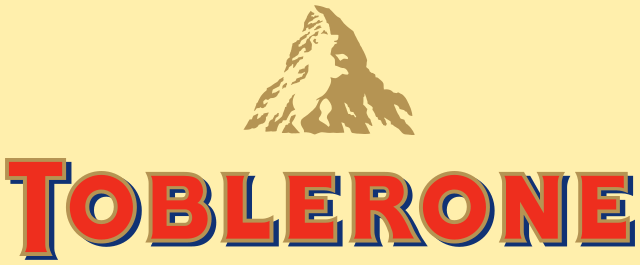 In this example, we upload the Toblerone logo with a PaleGoldenRod background, used in the classic milk chocolate, and change it to the DarkTurquoise color used in the crunchy almonds chocolate bar. To accurately identify the color of the input logo, we click on it in the input preview and obtain the exact RGB code in the options. Then, we set the new chocolate color using the hex code "#6cd3df" and set a color shade threshold of 20%. (Source: Wikipedia.)