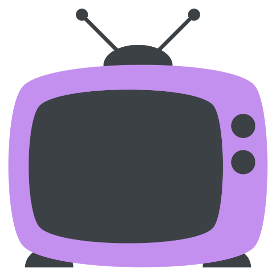 In this example, we increase the thickness of the colorful TV icon. We add 8 pixels on all sides, keeping the transparent background behind the icon. To ensure the added pixels are the same color as the elements of the original icon, we activate the "Auto Color Detection" mode. (Source: Wikipedia.)