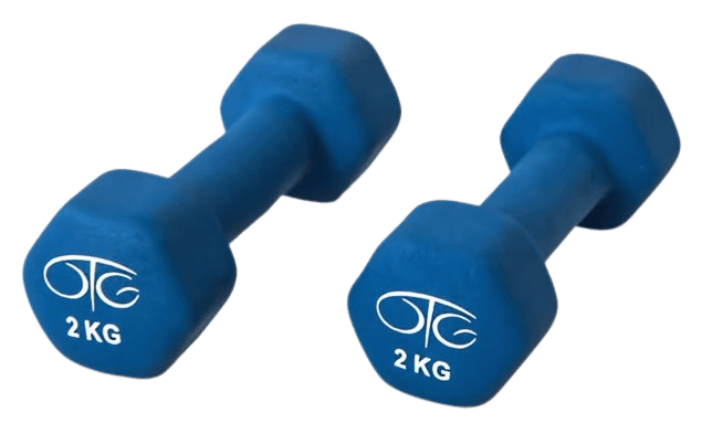 In this example, we upload a transparent PNG sticker with two blue dumbbells, each weighing 2 kg (4.4 lbs), and exchange their color with the hot pink color. To find the original color of dumbbells, we use the color eyedropper tool, and to find the new color, we simply enter the color name "hotpink" in the options. To cover a larger range of blue shades, we increase the color-matching threshold to 60%. We also maintain color brightness to ensure the dumbbells retain reflections and shadows in the new color. (Source: Pexels.)