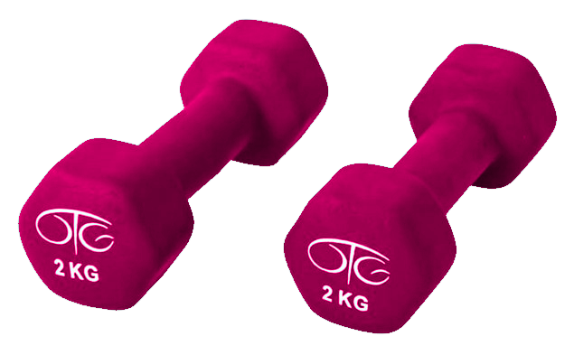 In this example, we upload a transparent PNG sticker with two blue dumbbells, each weighing 2 kg (4.4 lbs), and exchange their color with the hot pink color. To find the original color of dumbbells, we use the color eyedropper tool, and to find the new color, we simply enter the color name "hotpink" in the options. To cover a larger range of blue shades, we increase the color-matching threshold to 60%. We also maintain color brightness to ensure the dumbbells retain reflections and shadows in the new color. (Source: Pexels.)