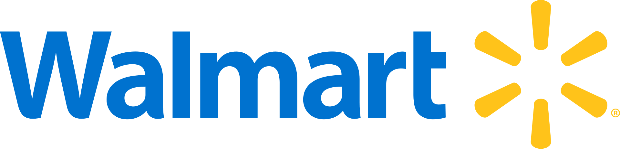 In this example, we use a sharp, unblurred shadow for the Walmart logo. The shadow is colored midnight blue and offset by 5 pixels to the left and 5 pixels down. The unblurred shadow provides a defined edge to the logo, creating a strong contrast that makes the logo stand out on any background. (Source: Wikipedia.)