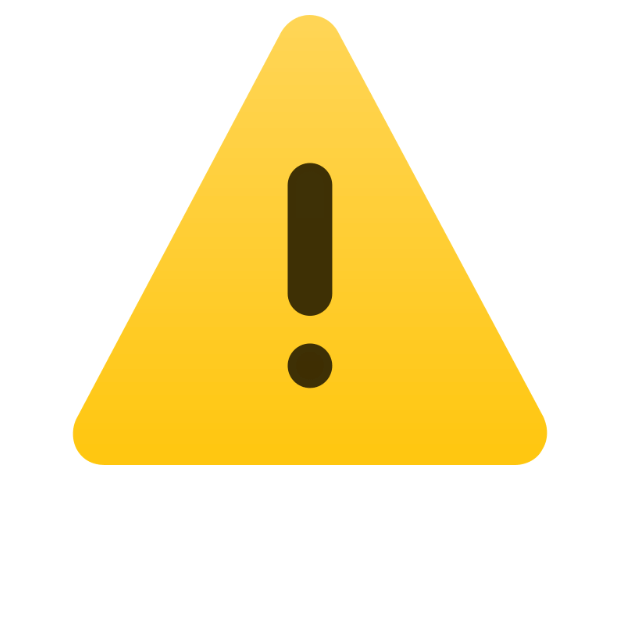 In this example, we add the word "WARNING" to the yellow warning icon to ensure everyone easily understands its meaning. The text uses the same color as the exclamation mark element on the icon (#3e3006) and is placed below the yellow triangle. The text is styled in bold using the custom font Archivo Black from Google Fonts, which is 80 pixels in size. (Source: Wikipedia.)