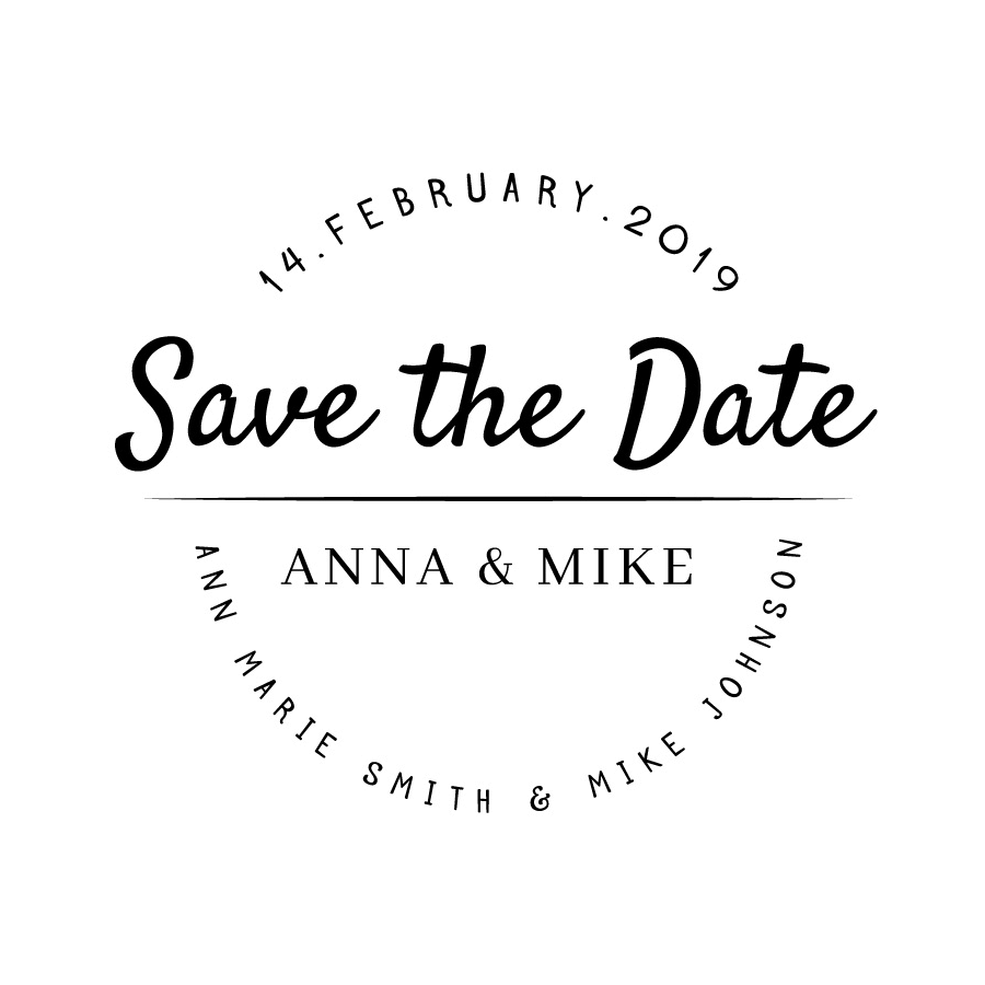 In this example, we add extra margin to just the top and bottom edges of a wedding invitation stamp. A couple ordered this custom stamp for their wedding, but in the final invitation design, it's placed too close to the bottom edge of the card. To fix this, we increase the bottom margin of the stamp by 140 pixels and, for symmetry, also add the same margin above it. Since the original stamp's background is white, we enter "white" in the background color option, which maintains the stamp's seamless design. (Source: Freepik.)