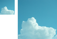 This example loads an ICO file with three cloud sky icons. The smallest icon has a size of 48x48 pixels, the middle one has a size of 64x64 pixels, and the largest one has a size of 128x128. We selected the first and third icons in the preview area with the mouse and extracted these icons to the PNG format. (Source: Pexels.)