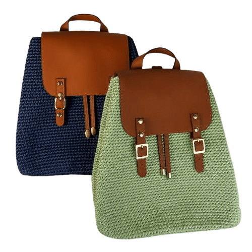 In this example, we enable the radial gradient mode to flatten the alpha channel of a PNG image of a pair of woven bags. We enter three green shades (#839369, #a5b58c, #5b6849) in the gradient-colors option, and when the program runs, it completely covers the transparency in the PNG with these colors. The center of the gradient is set to the middle of the PNG (behind the woven bags) and its radius is set to 500 pixels. This concentric effect creates a solid and visually pleasing background that gets darker towards the edges, enhancing the visual appeal of the image. (Source: Pexels.)